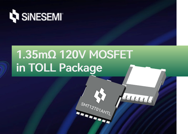 中晶新源发布TOLL封装120V SGT 业界性能顶规 1.35mΩ N通道 MOSFET - SMT12T01AHTL(图1)